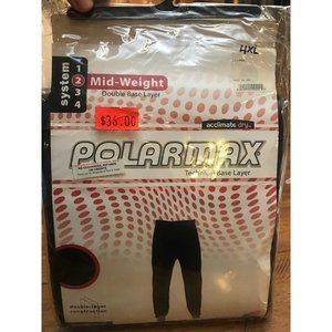 $36 Polarmax Mens Mid Weight Base Layer Pants